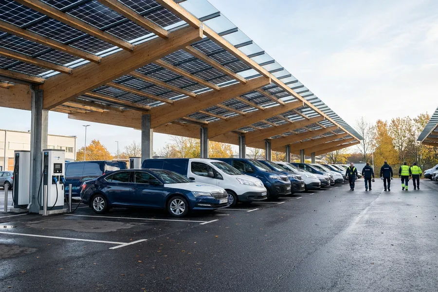 Laddinfrastruktur för fordonsflottan